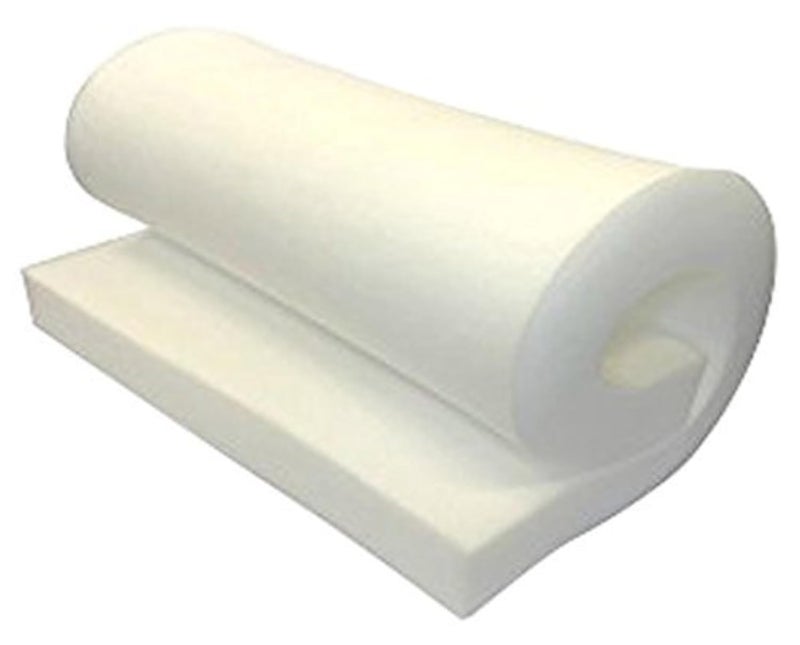 FoamRush 0.5 x 24 x 72 High Density Upholstery Foam Cushion (Seat Replacement, Upholstery Sheet, Foam Padding) Made in USA Fast